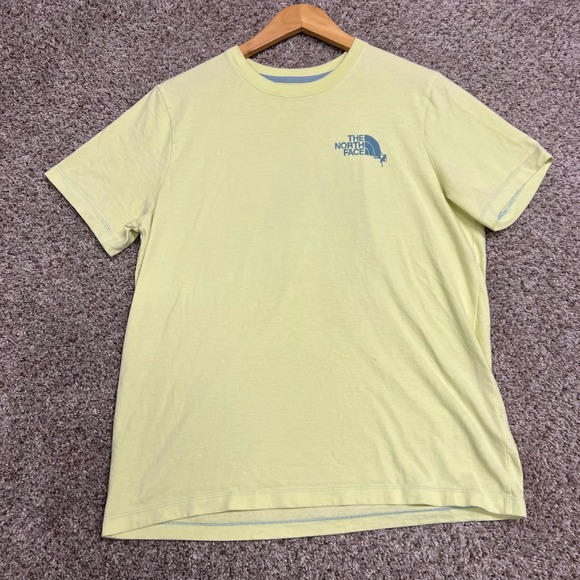 The North Face Tops - The North Face Womens Yellow Rock Climbing Graphic T-Shirt Large